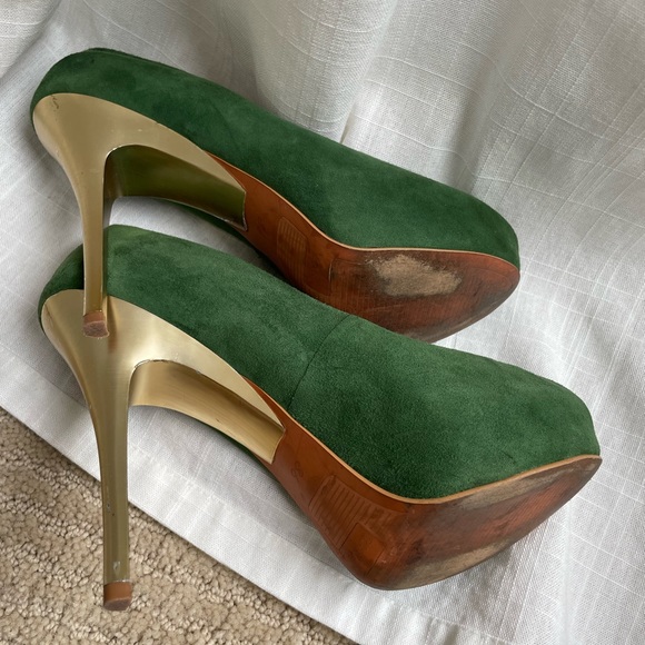 Zara suede high heeled pump - Picture 3 of 3